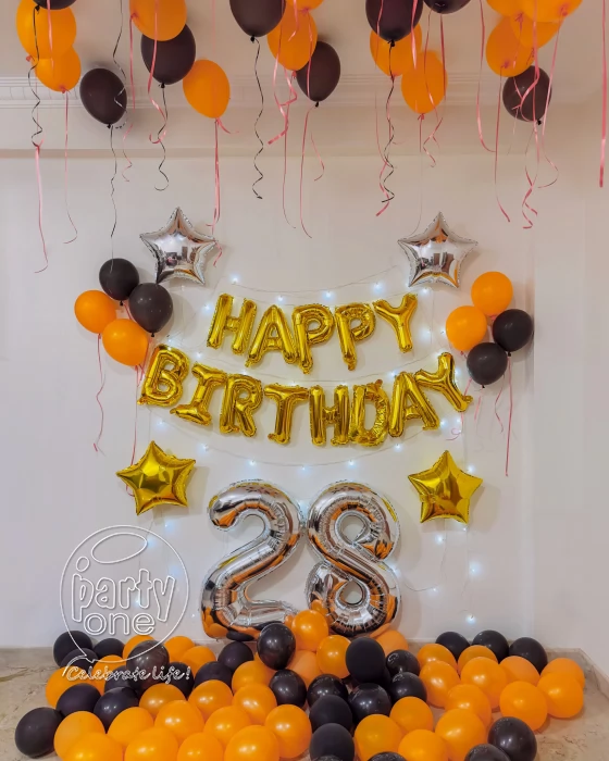 decorations Essential Black and Gold Birthday Decor
